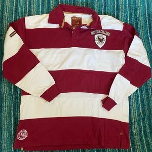 Boston College  Rugby Long-sleeve shirt by Landsdowne mens large like new!